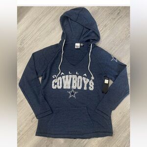 Dallas Cowboys NFL Team Apparel Sleepwear Navy Blue Hoodie Womens Size Large NWT
